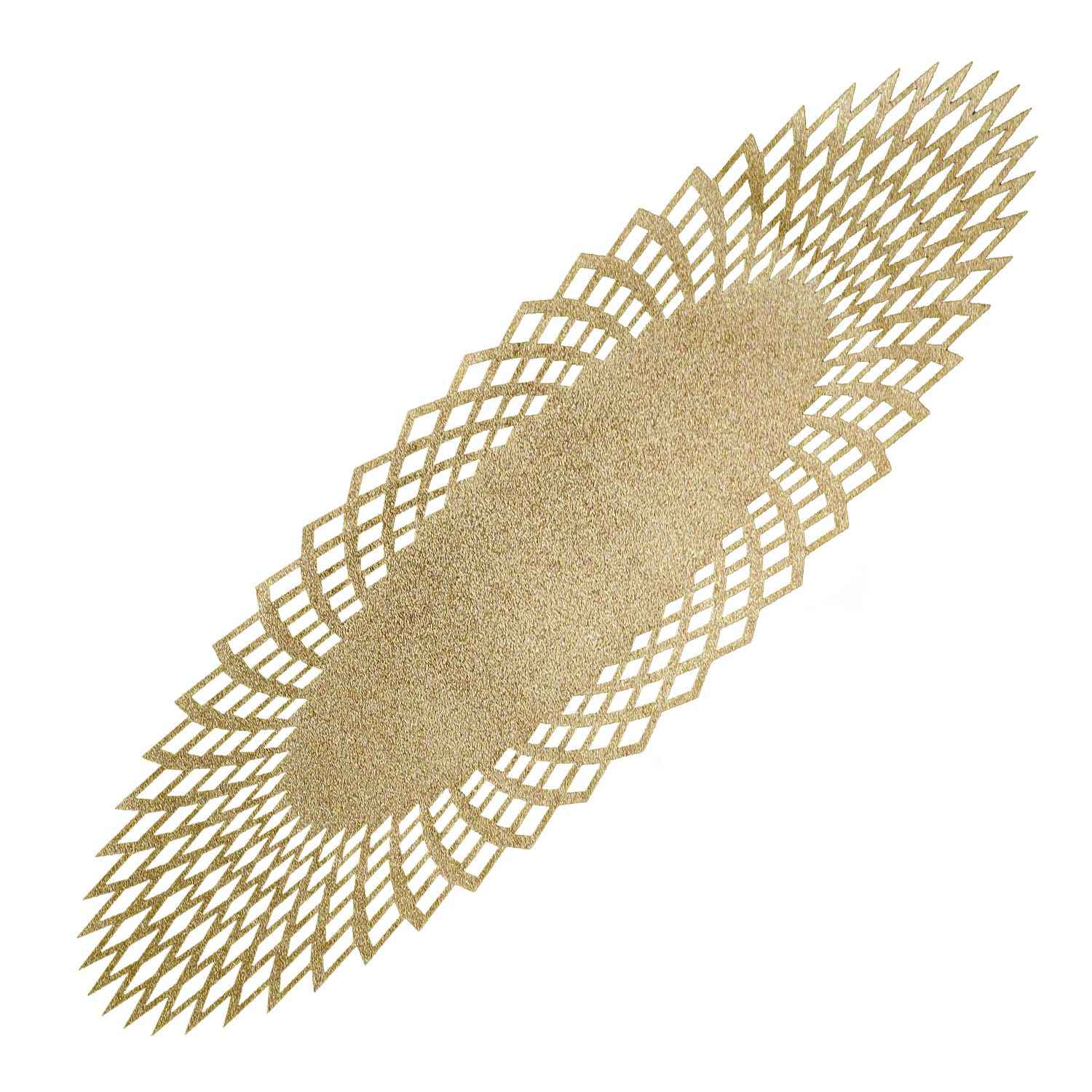 Main image of 皮革仿制桌旗——优雅闪光设计