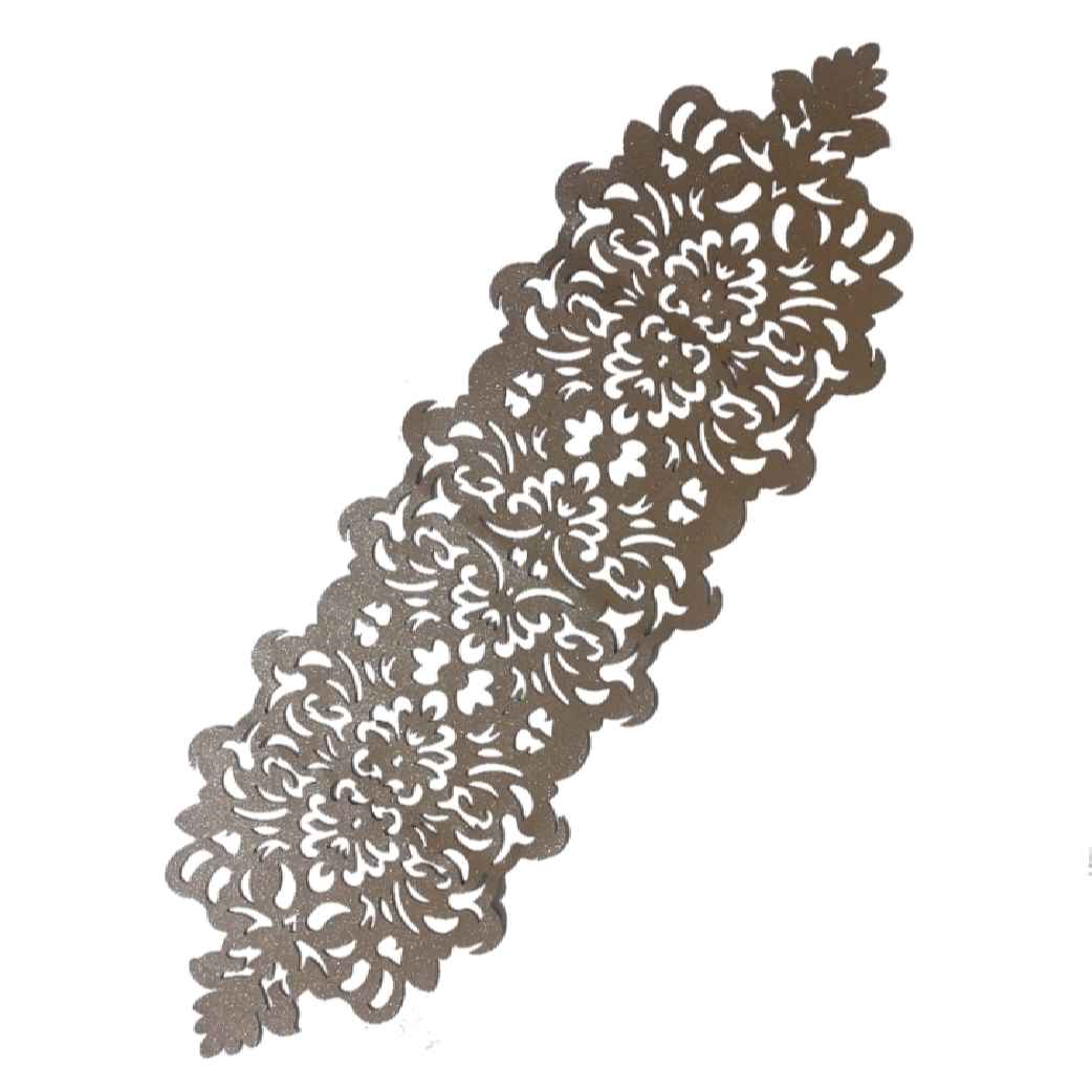 Main image of 餐桌旗 仿皮革 华丽闪光风格