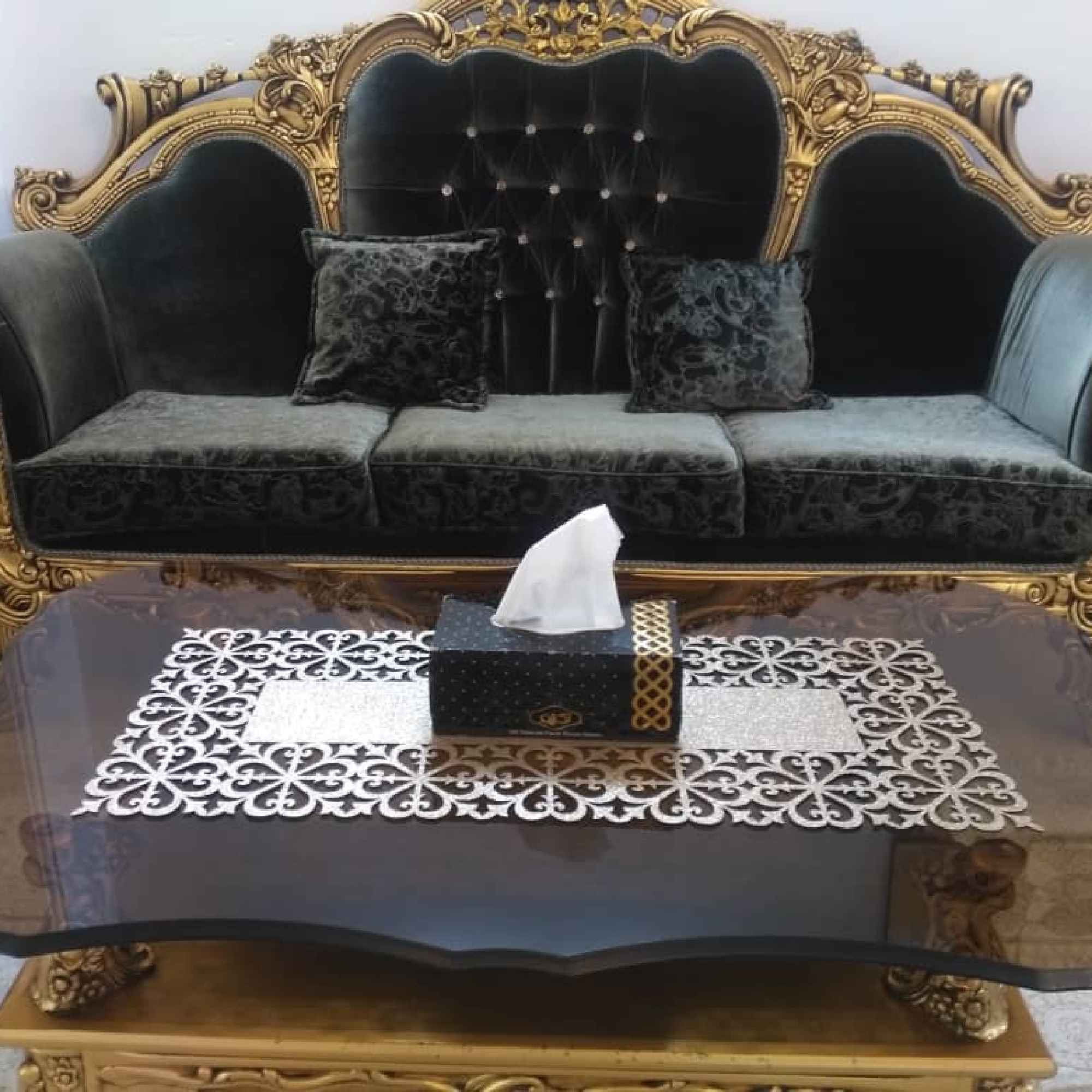 餐桌旗 时尚矩形闪光仿皮革款