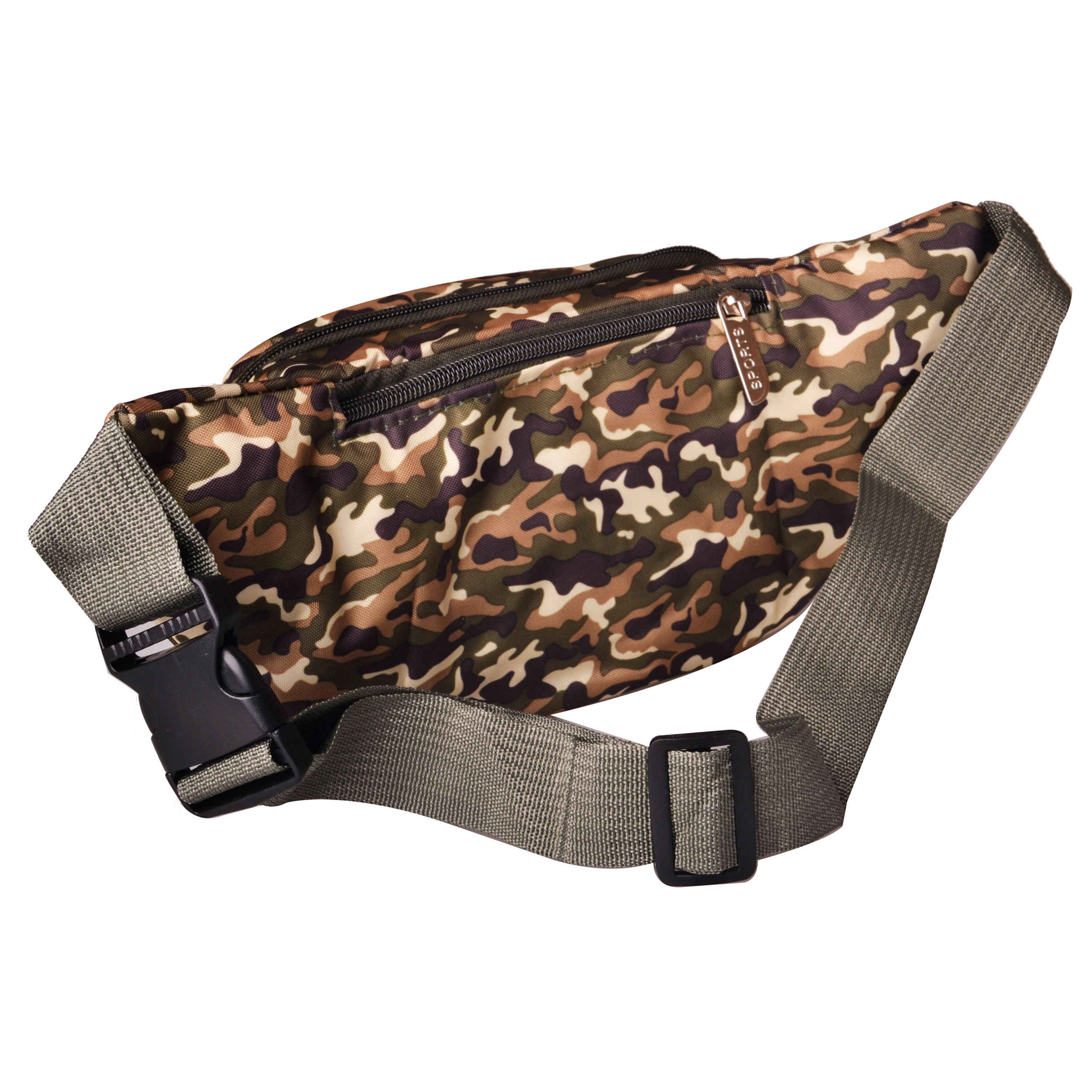 迷彩帆布腰包,3 个口袋 – 日常携带