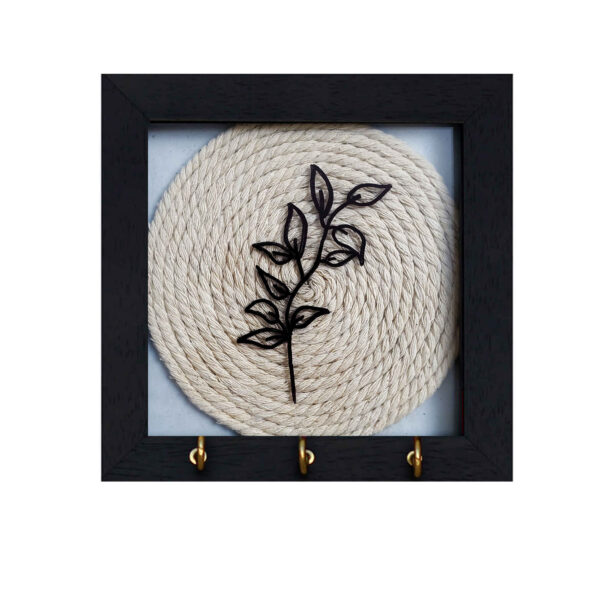 装饰手工墙壁钥匙挂架——波西米亚风格编织设计