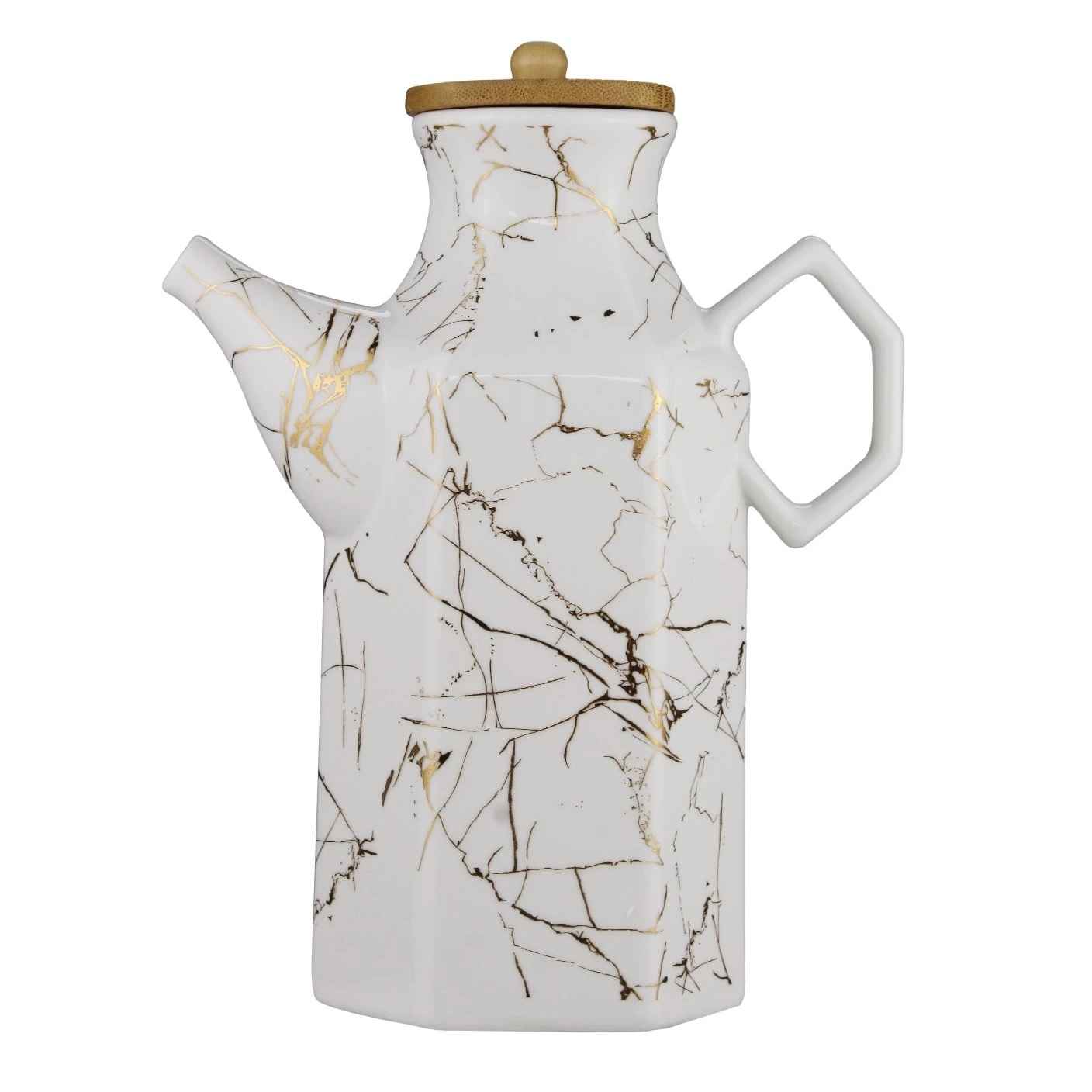 Main image of 白色陶瓷油壶 日常烹饪实用款