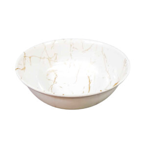 白色密胺餐具碗套装，可洗碗机安全 – Hani 型号（6 件套）