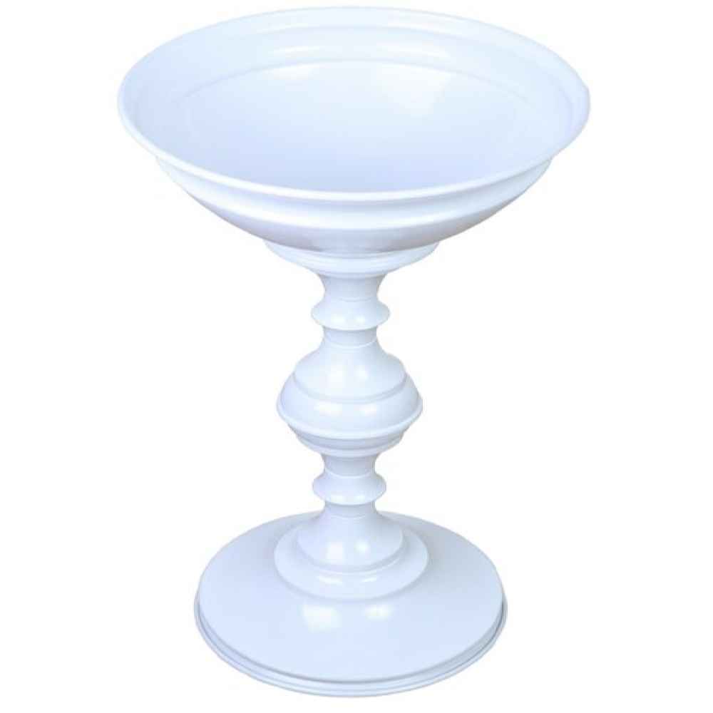 白色金属展示碗 – 落地支架(用于坚果和香料)