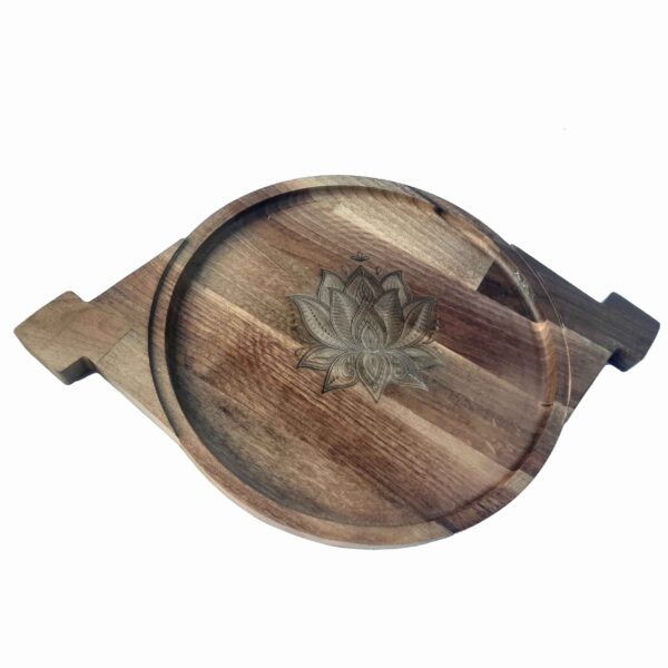 花卉设计托盘 带提手和底座 – Golnaz 款