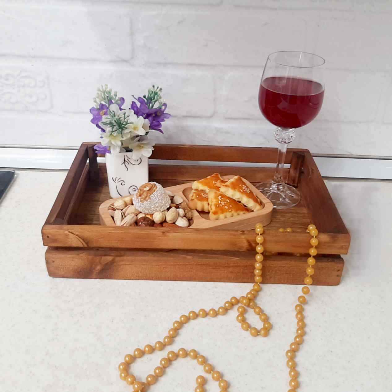 乡村风木质托盘 带边框 – Soha 款