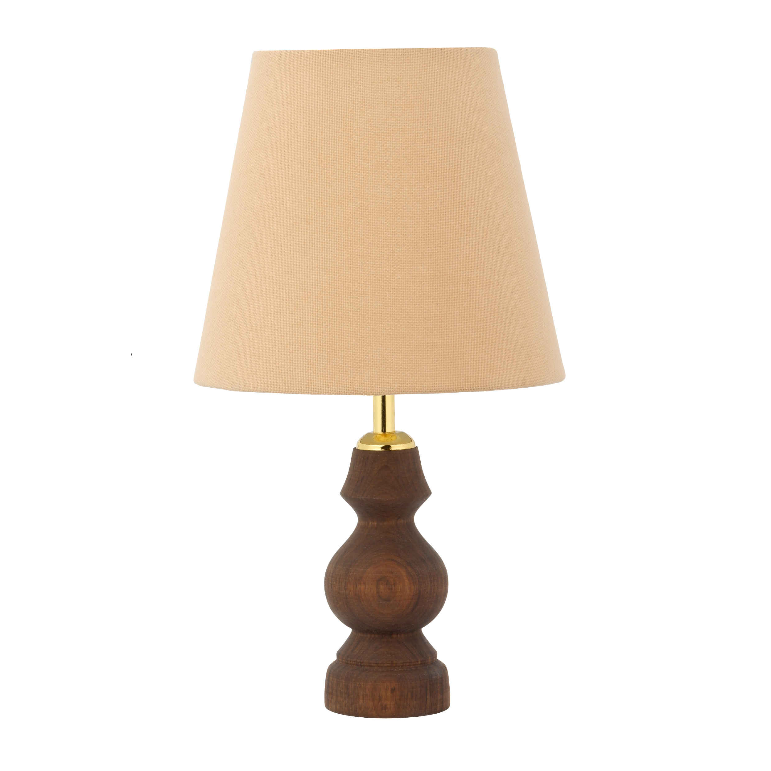 Main image of 木质台灯 配布艺灯罩