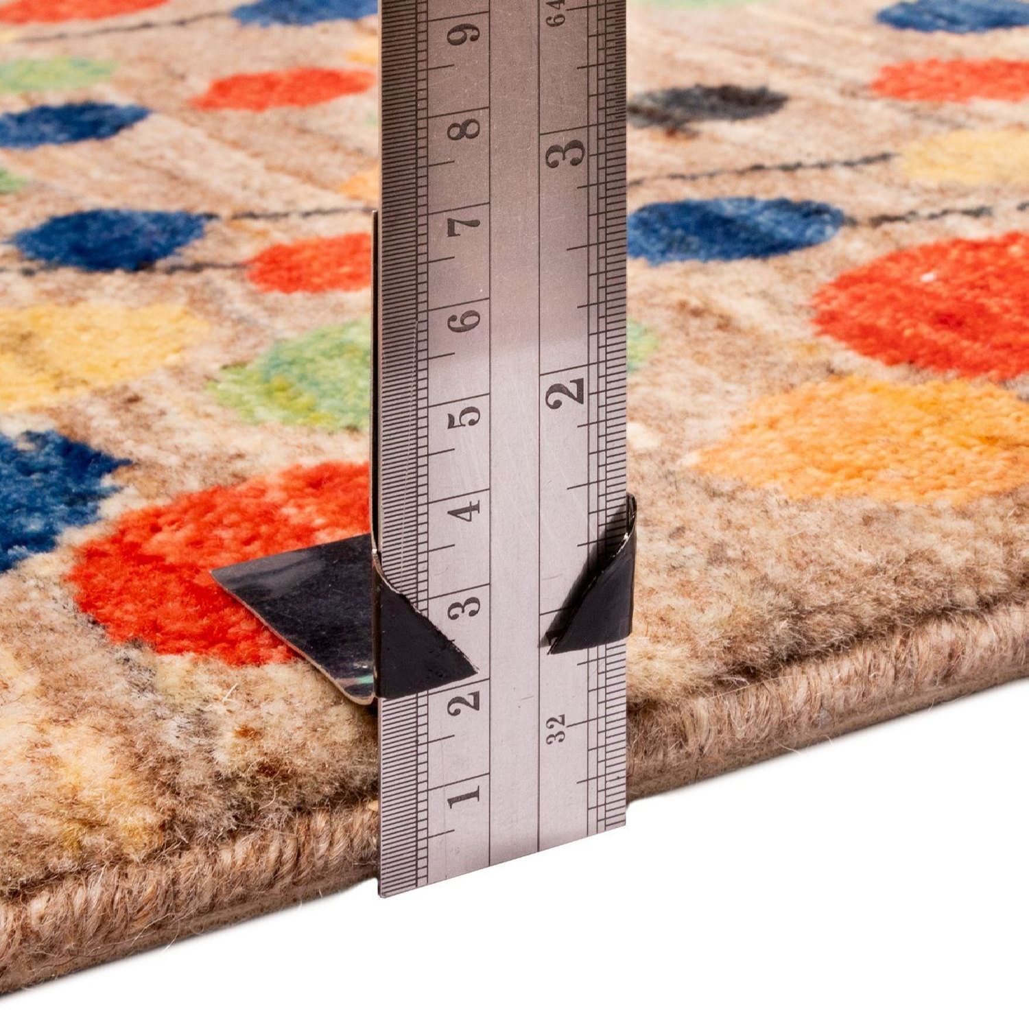 手工艺波斯加贝羊毛地毯 法尔斯花卉