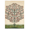 波斯加贝手工羊毛地毯 手工编织于设拉子 树木图案