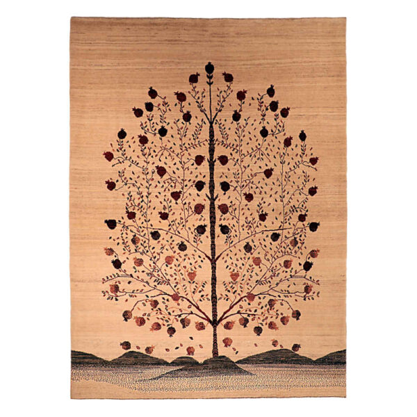 正宗波斯加贝手工羊毛地毯 生命之树