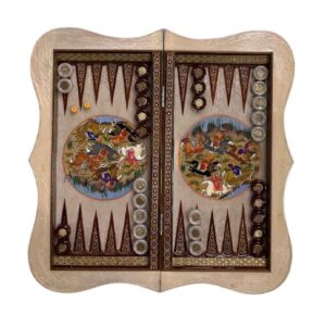 镶嵌细工西洋双陆棋盘——Chovgan 图案与传统镶嵌艺术（Khatam-kari）