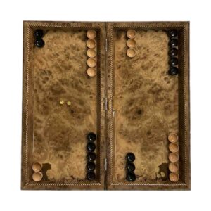 西洋双陆棋与国际象棋棋盘——核桃木 Mina 手工制作