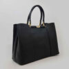 Thumbnail 5: 黑色皮革 Bauletto 女士手提包，大容量