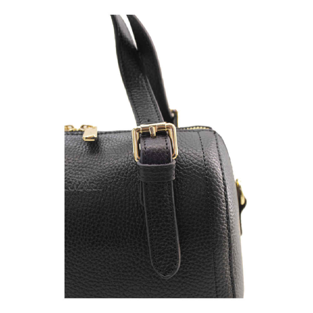 手工皮革 Bauletto 女士手提包,带顶手柄