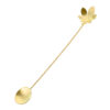 黄铜手工叶子设计酒吧搅拌勺 3 件套