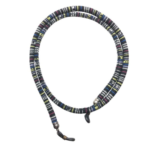 眼镜挂绳 – 黑色条纹设计