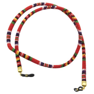 眼镜挂绳 – 红色条纹设计