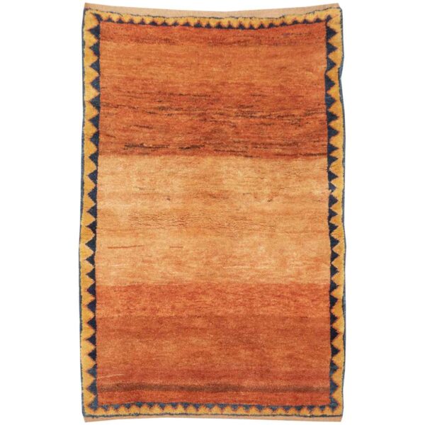 正宗波斯加贝手工羊毛地毯 手工编织于法尔斯 砖红色