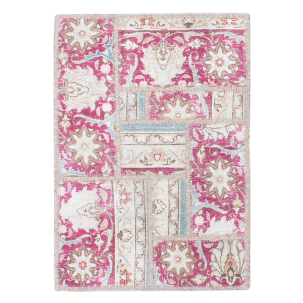 复古波斯手工打结拼布地毯 玛希娅