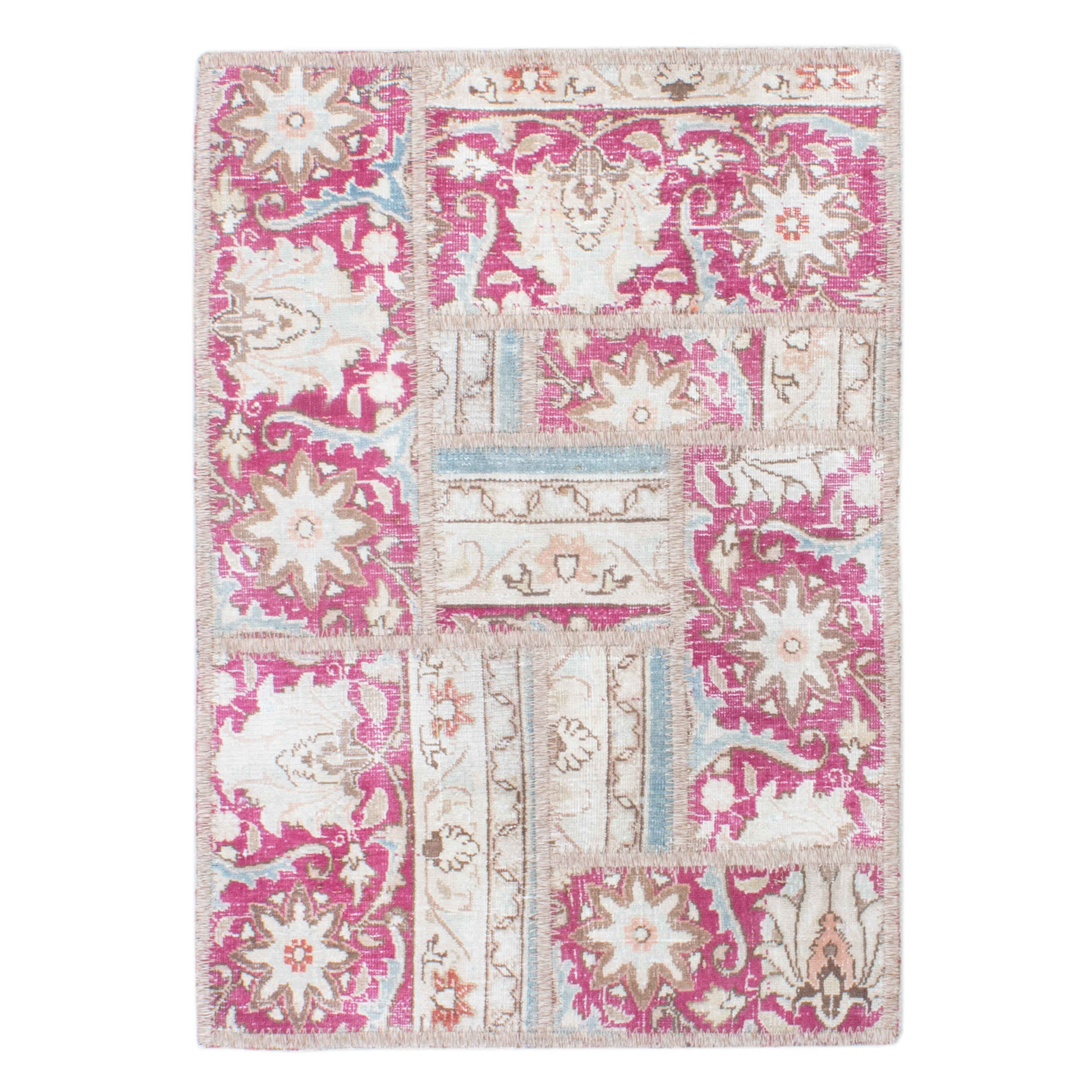 Main image of 复古波斯手工打结拼布地毯 玛希娅