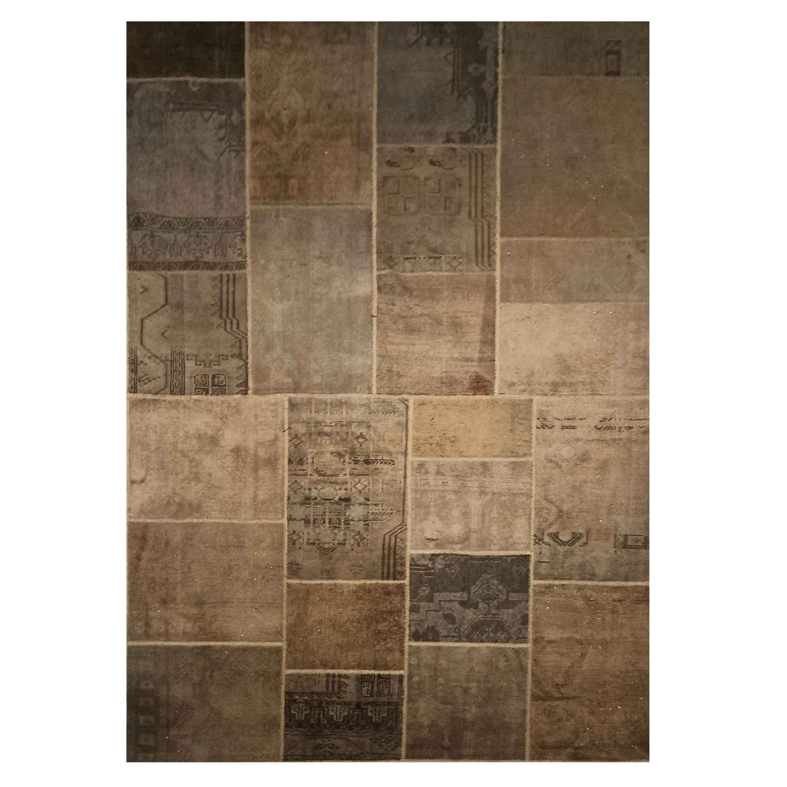 Main image of 复古波斯手工打结拼布地毯 舒适款