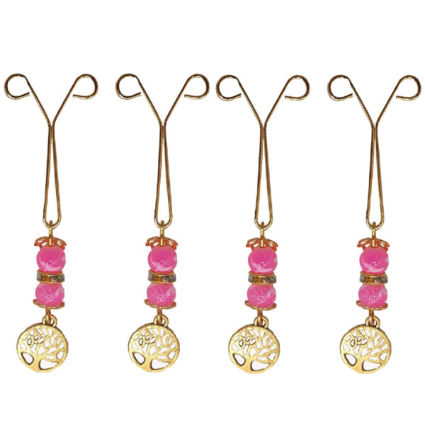 防挂头巾U型夹 – 树形设计（4件装）