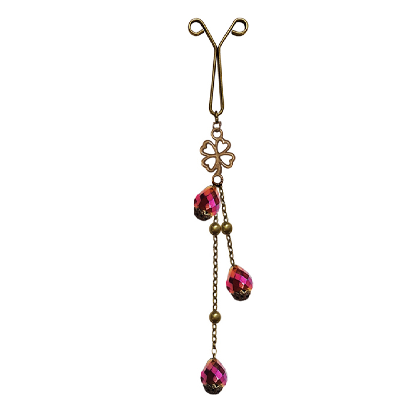 Main image of 穆斯林女性用头巾U型夹 – 三叶草花卉设计