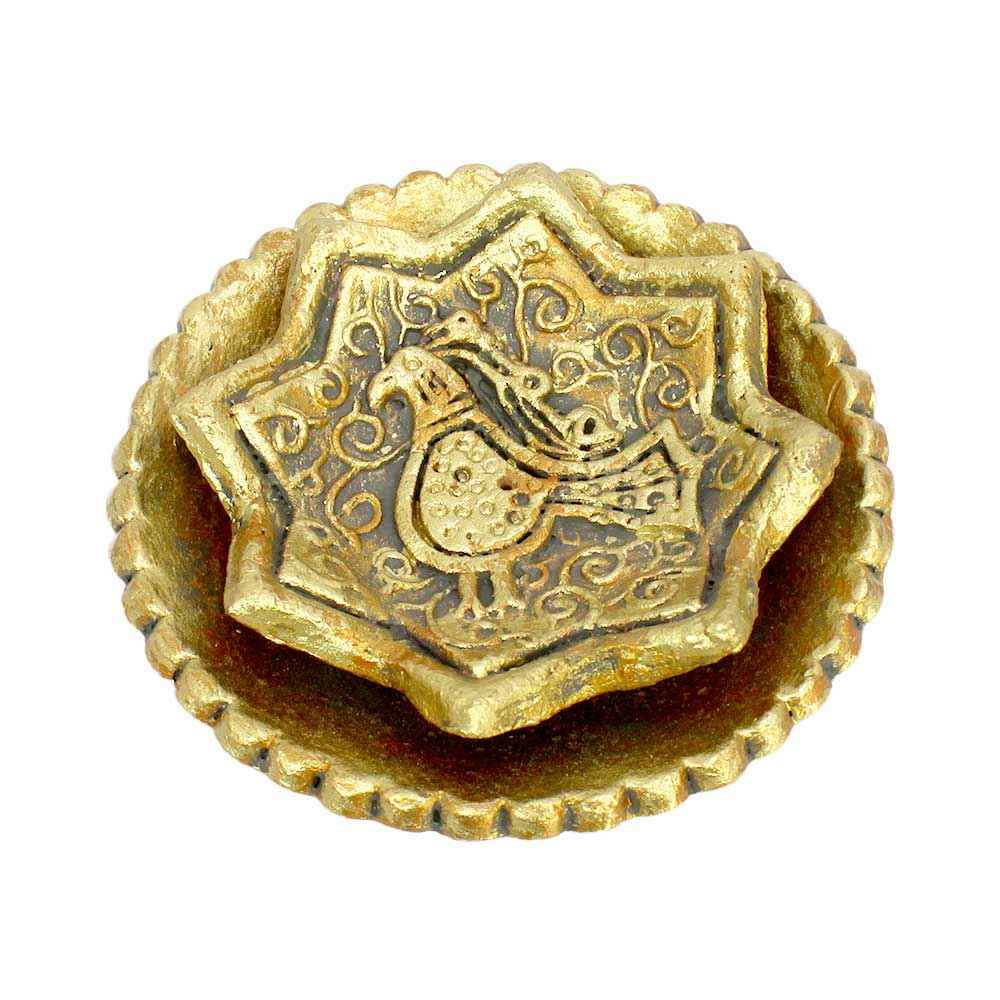 Main image of 手工黄金陶器香炉——鸟造型