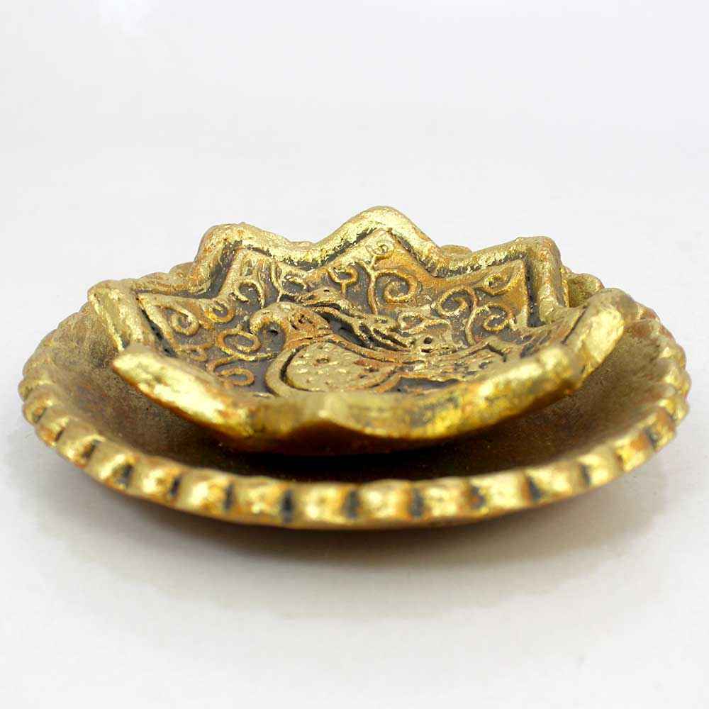 手工黄金陶器香炉——鸟造型