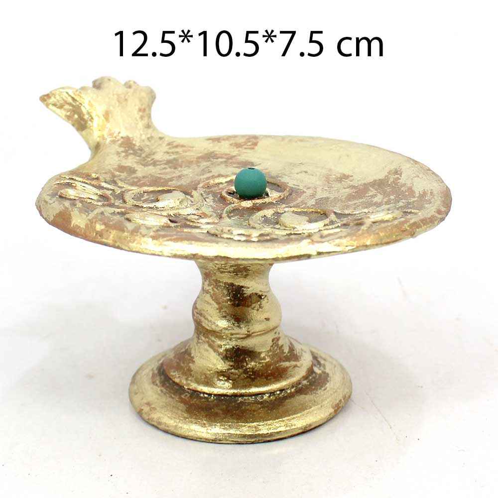 手工陶器香炉——石榴造型带底座