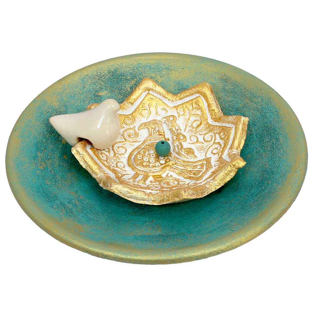 Main image of 手工陶器香炉——鸟造型