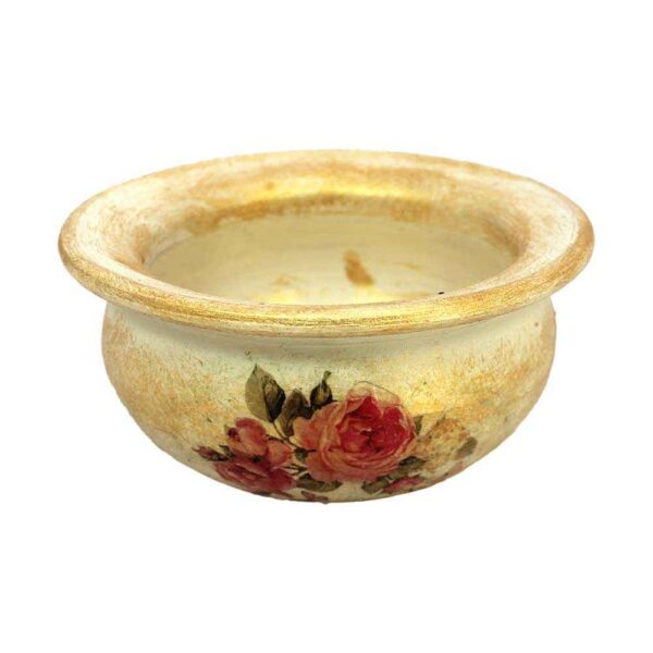 手工陶器香炉——花卉造型