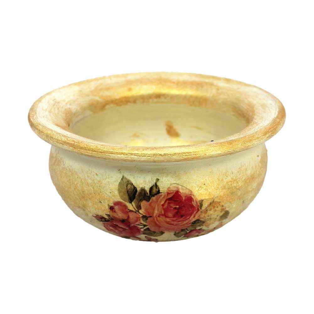 Main image of 手工陶器香炉——花卉造型