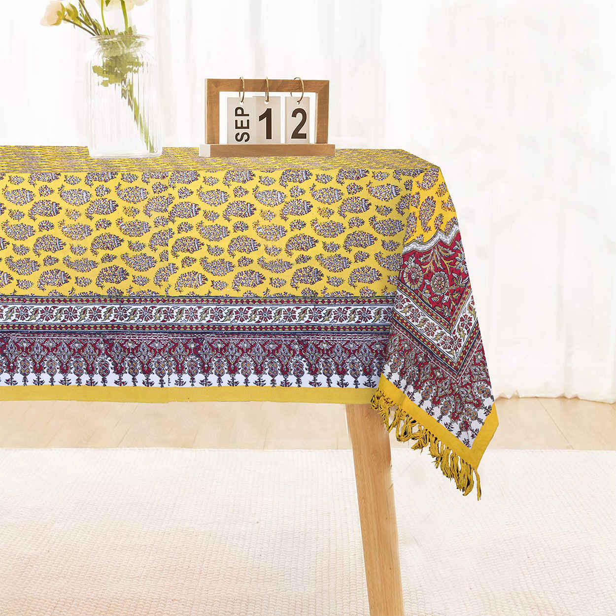 伊朗桌布：伊斯法罕传统 Kalamkari 木版印刷 Artemis I