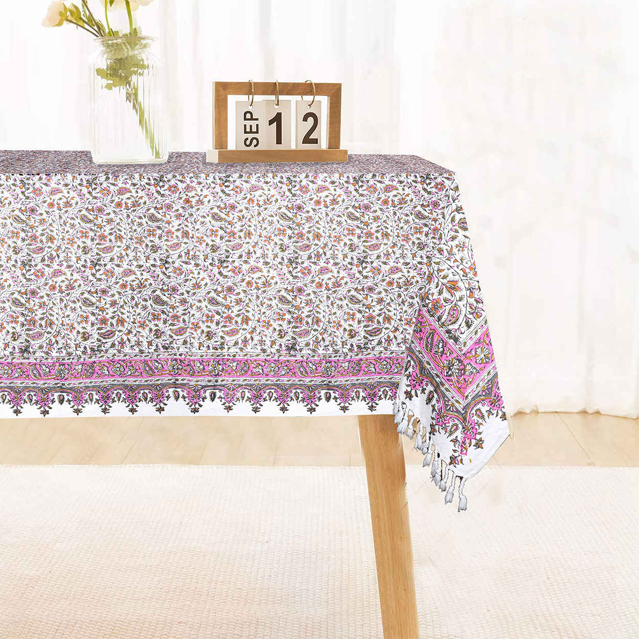 伊朗桌布：伊斯法罕传统 Kalamkari 木版印刷 Artemis II