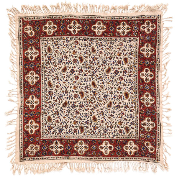 伊朗餐桌布：伊斯法罕传统卡拉姆卡里木刻印 Hamta