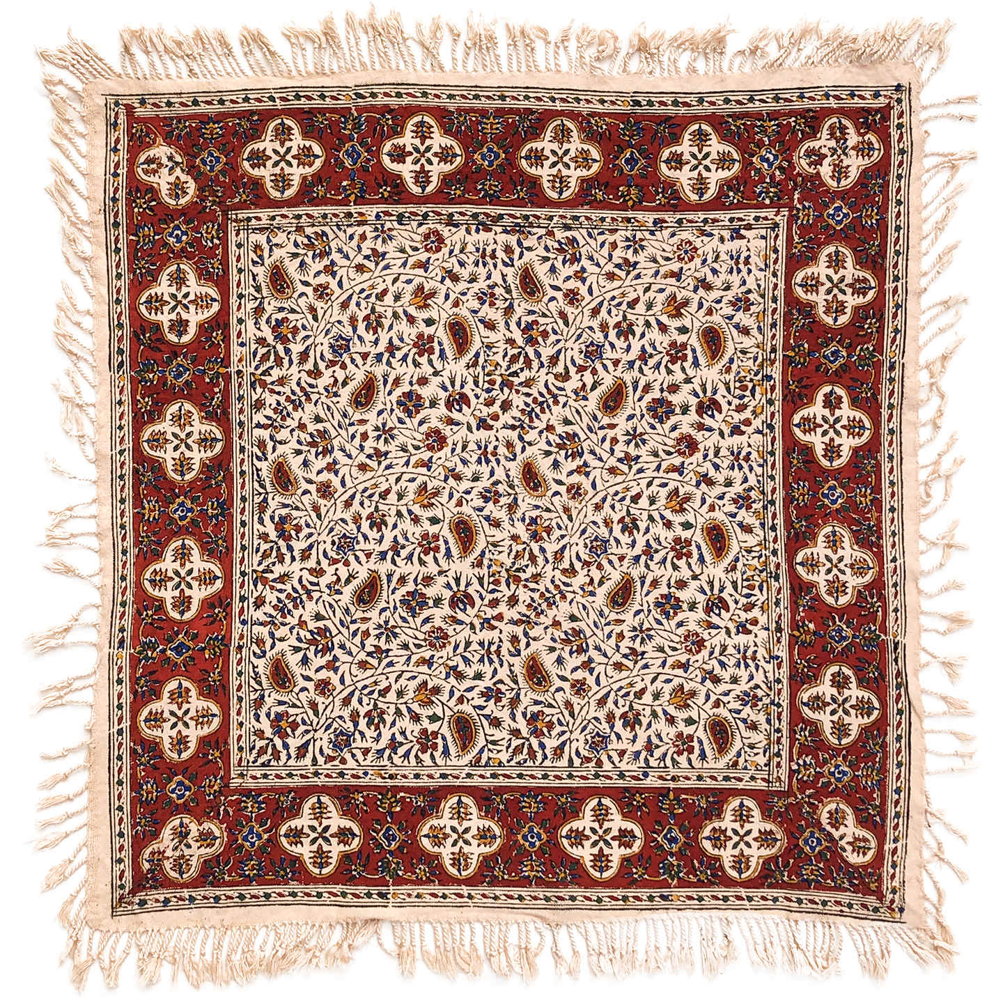 Main image of 伊朗餐桌布：伊斯法罕传统卡拉姆卡里木刻印 Hamta