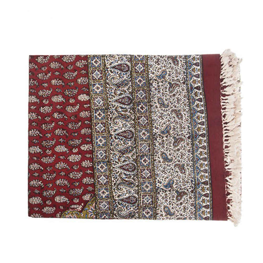 Main image of 伊朗桌布：伊斯法罕传统卡拉姆卡里印花，卡拉内款