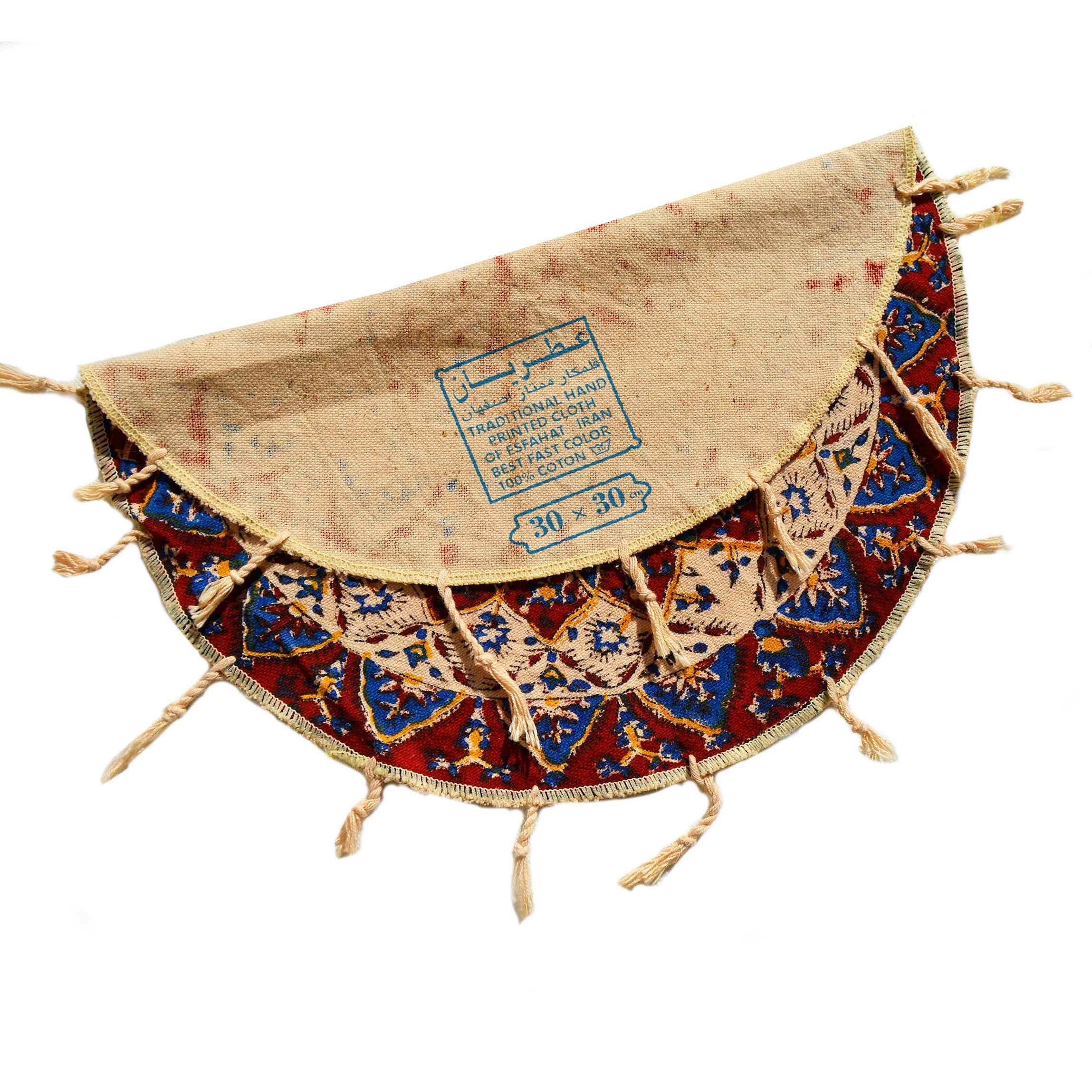 伊朗桌布:伊斯法罕传统Kalamkari木版印刷 Khorshid