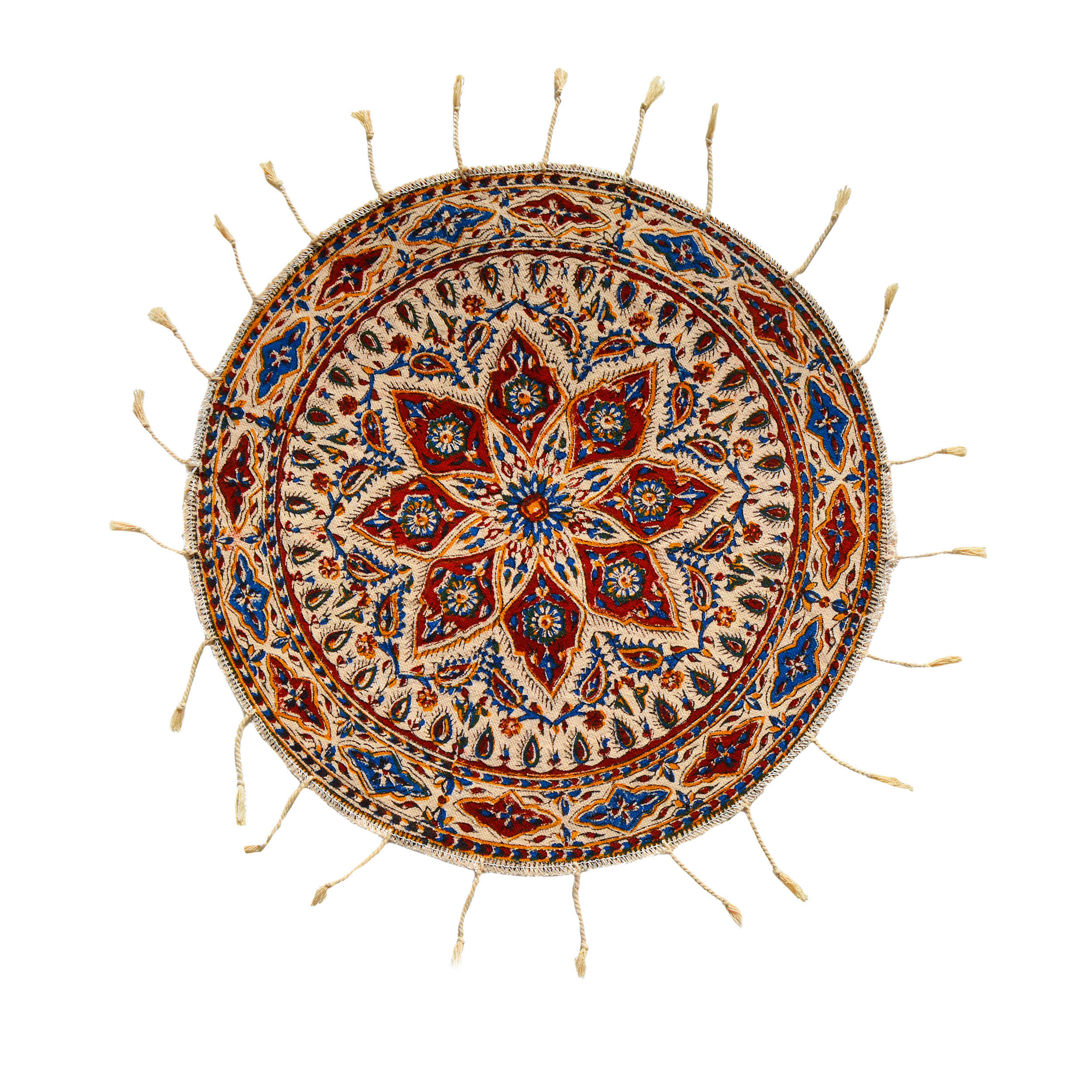 Main image of 伊朗桌布：伊斯法罕传统Kalamkari木版印刷 Khorshid I