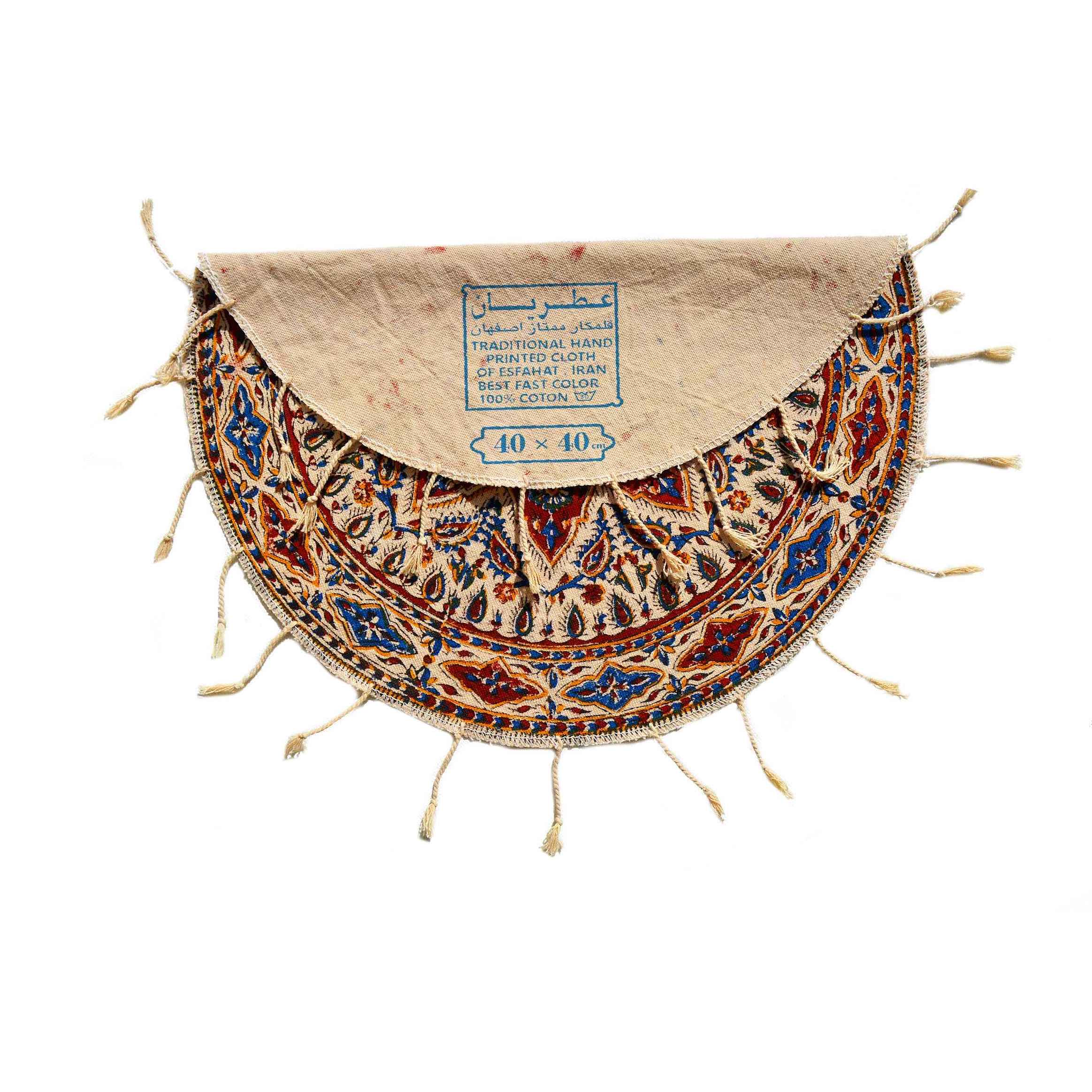 伊朗桌布:伊斯法罕传统Kalamkari木版印刷 Khorshid I