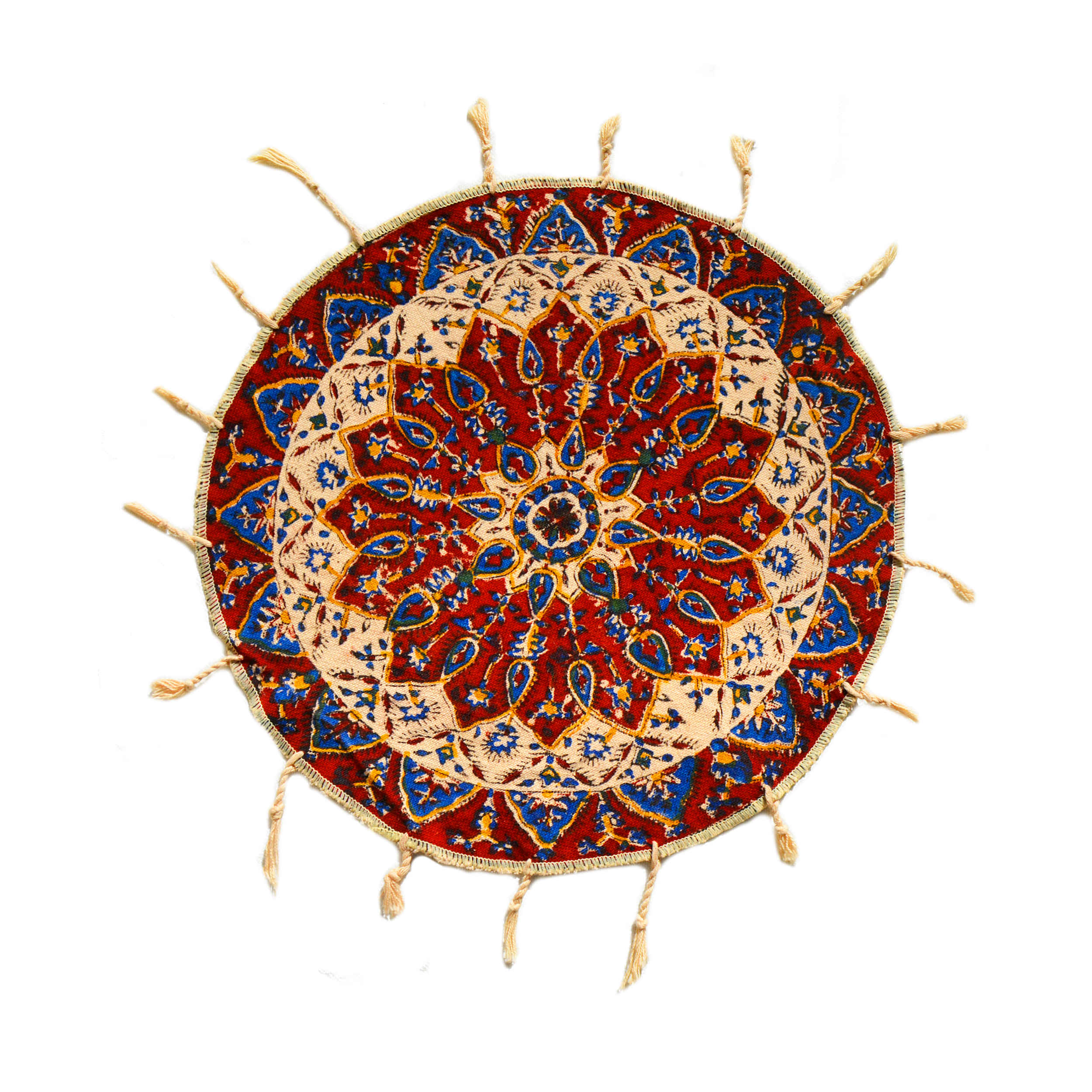 Main image of 伊朗桌布：伊斯法罕传统Kalamkari木版印刷 Khorshid