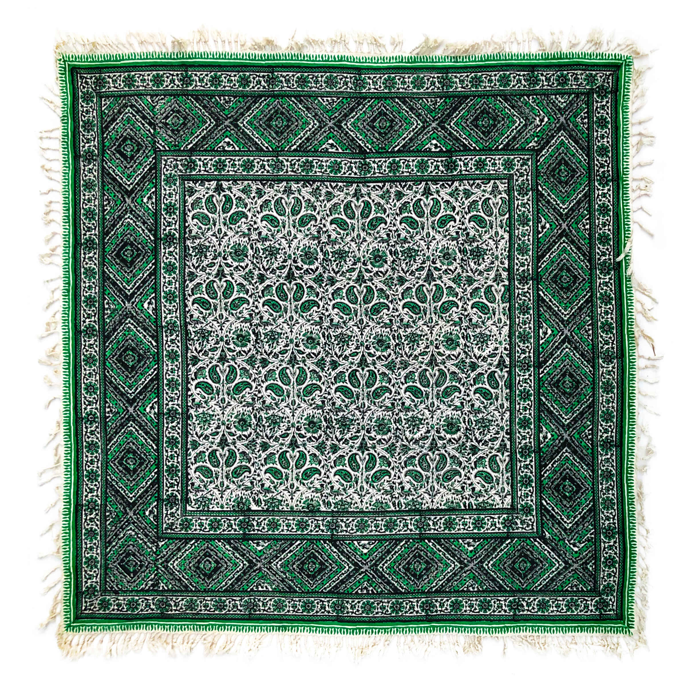 Main image of 伊朗餐桌布：伊斯法罕传统卡拉姆卡里木刻印 Saghar