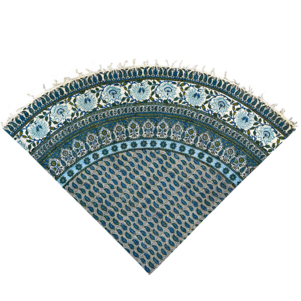 伊朗桌布：伊斯法罕传统卡拉姆卡里印花，西尔瓦款