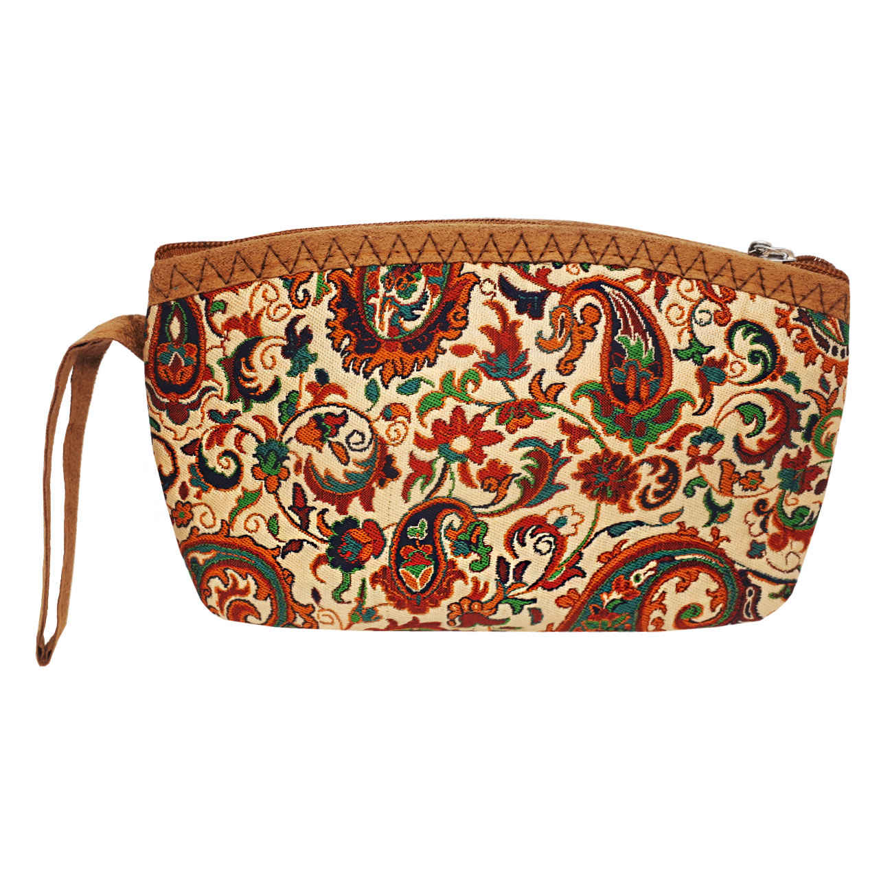 Main image of 波斯化妆包，Termeh 布艺佩斯利图案女款
