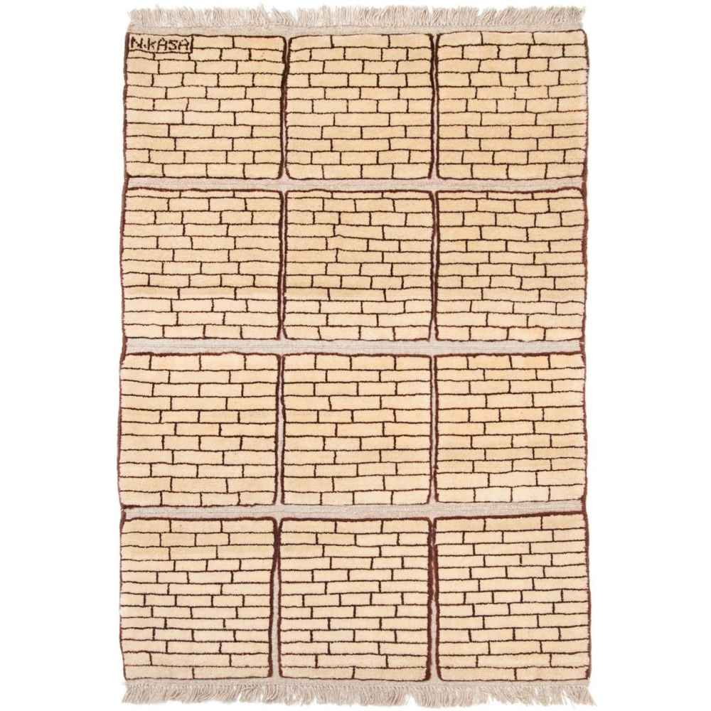 Main image of 原装正宗波斯加贝手工羊毛地毯 砖墙图案