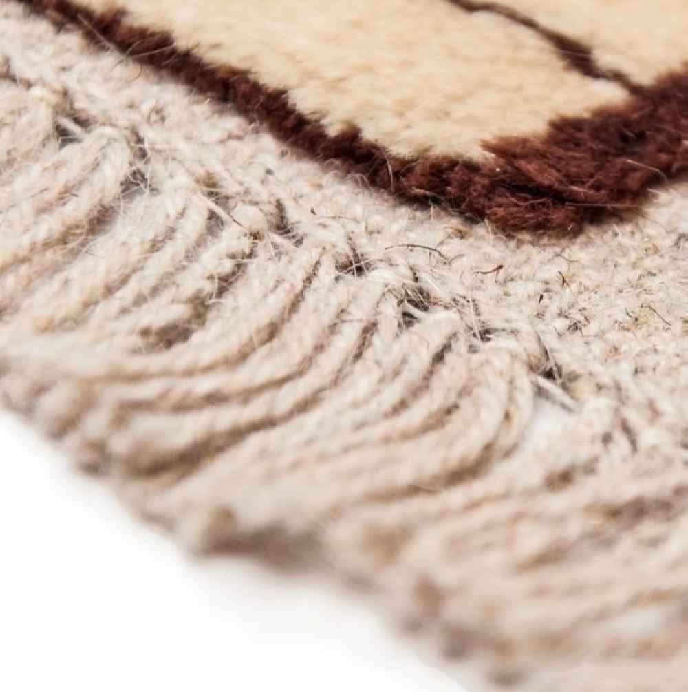 原装正宗波斯加贝手工羊毛地毯 砖墙图案