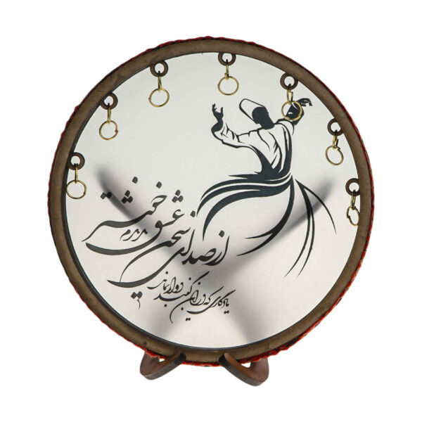 模型套件：带书法的波斯达夫乐器复制品