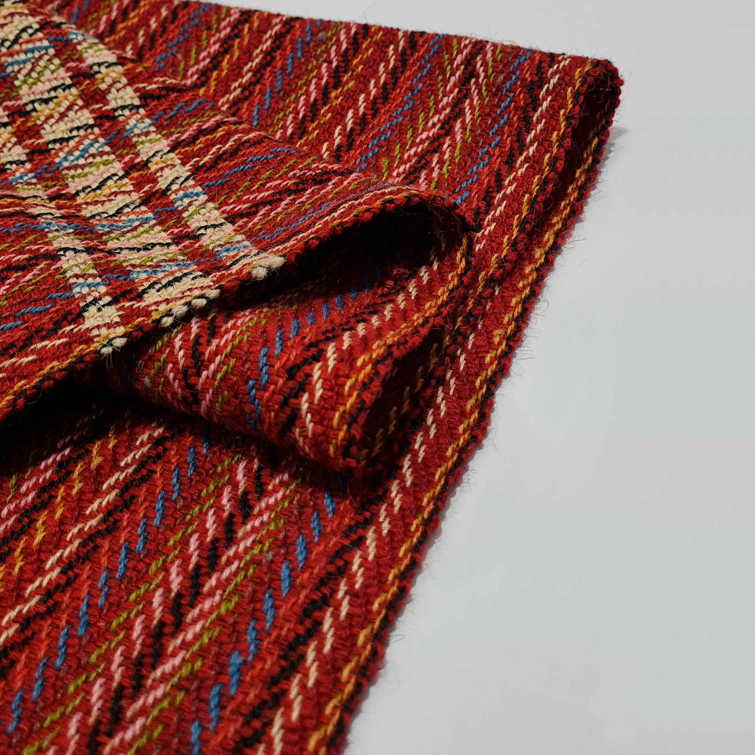 波斯贾吉姆平纹地毯 洛雷斯坦红色