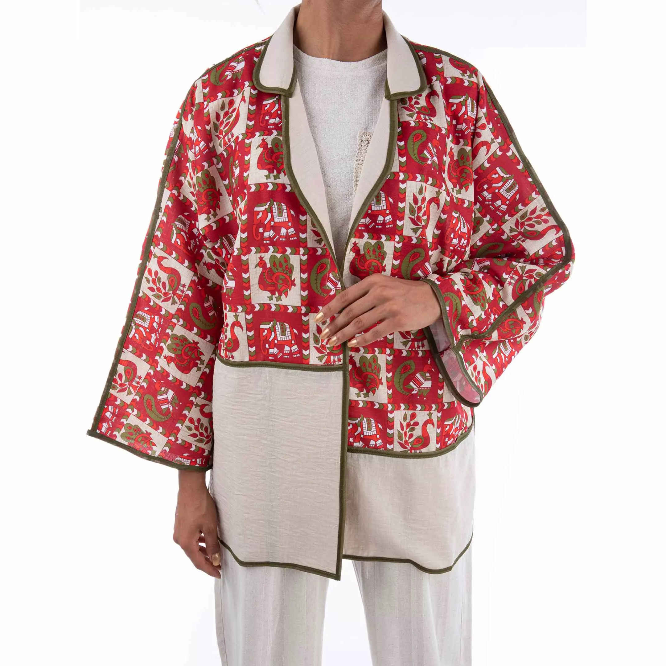 Main image of 波斯女式宽松亚麻大衣